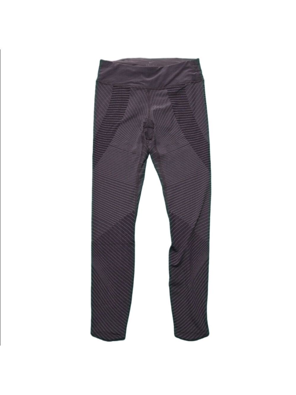 Nike Dri-Fit Ribbed Stretch Leggings Tapered Ankle Pocket Drawstring Waist Small